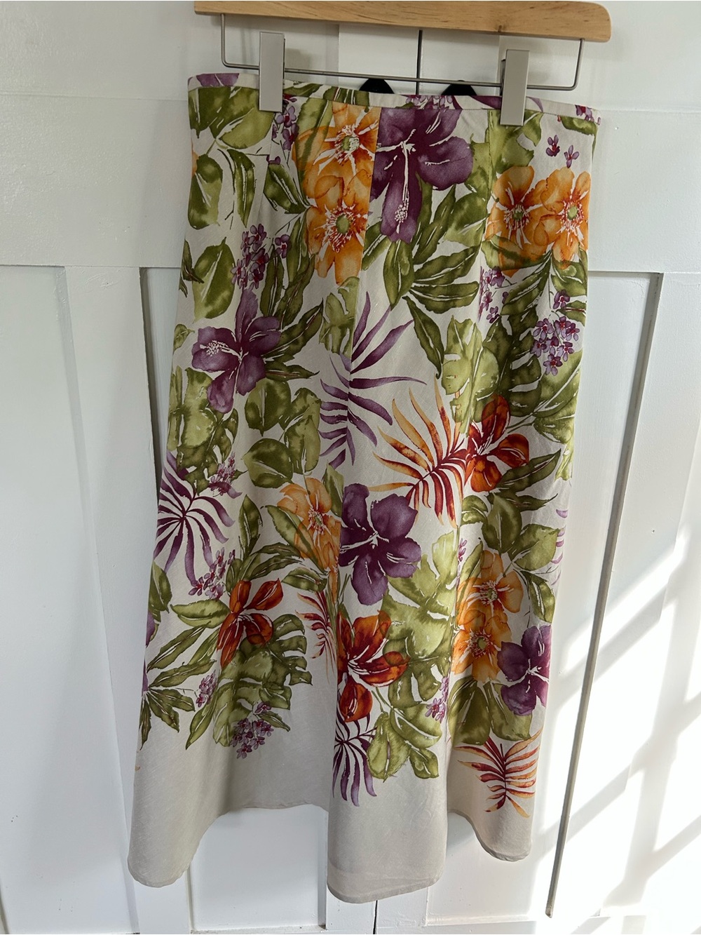Talbots Watercolor Tropical Skirt Size 10